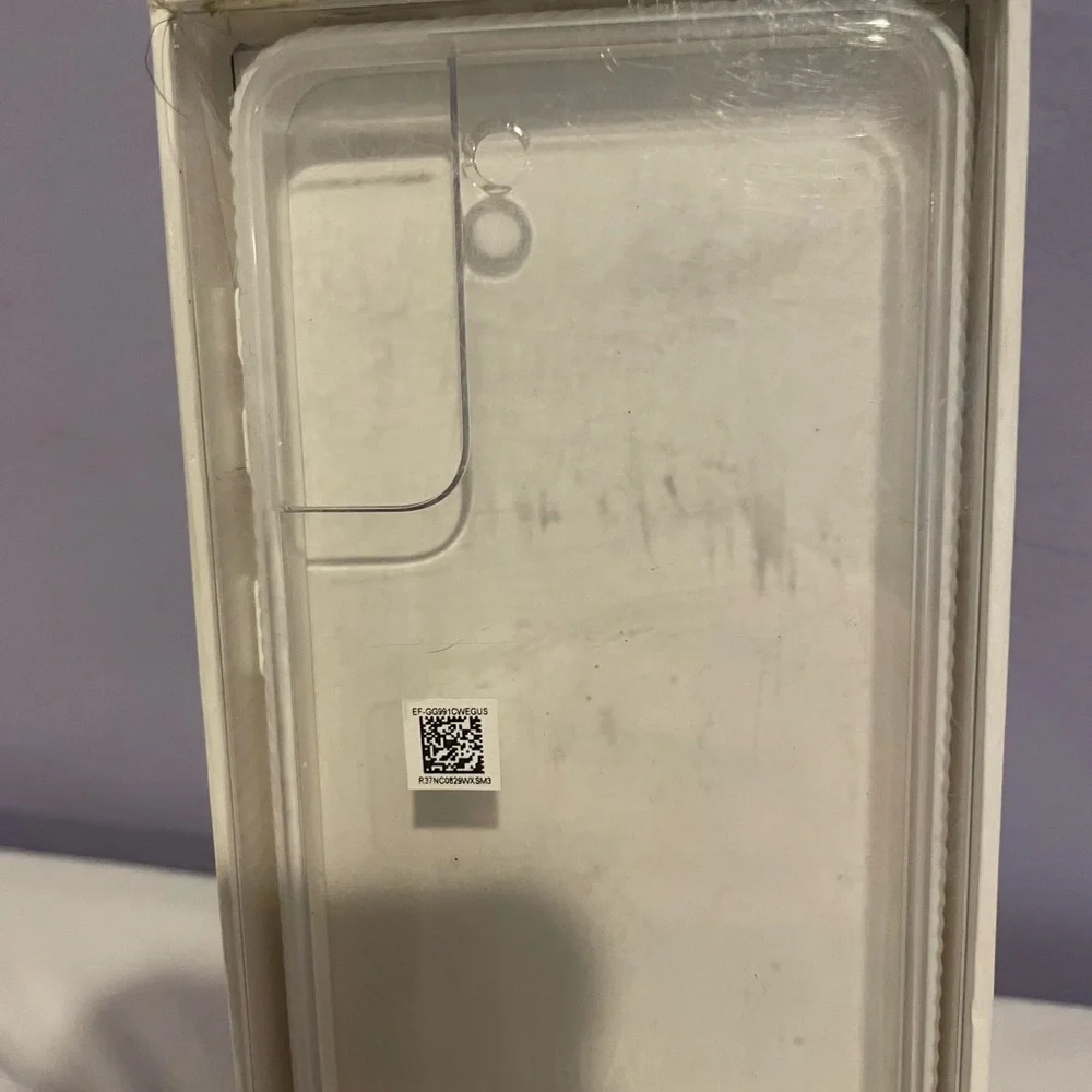 NWT Samsung Galaxy S21, Clear Protective Cover - Clear Plastic NEW
